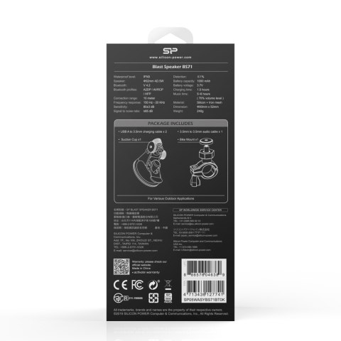 GŁOŚNIK BLUETOOTH BS71 SILICON POWER