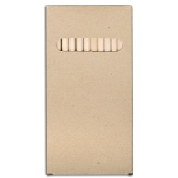 Zestaw 12 kredek o długości 18cm, ecru