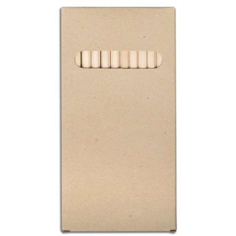 Zestaw 12 kredek o długości 18cm, ecru