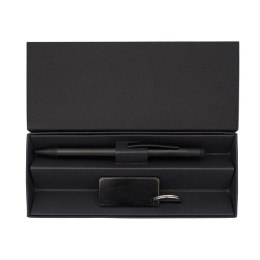 Zestaw upominkowy długopis i brelok Couple, czarny