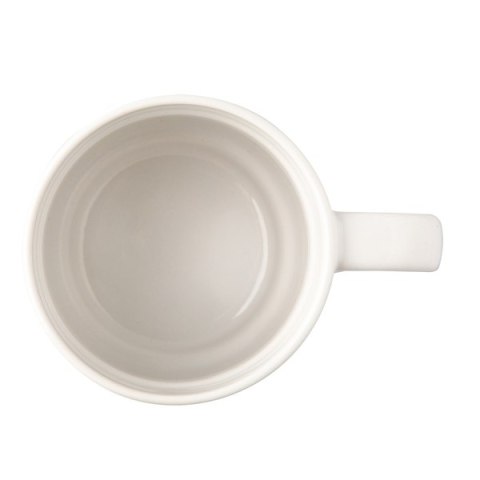 Kubek ceramiczny z bambusową przykrywką Giulia, biały