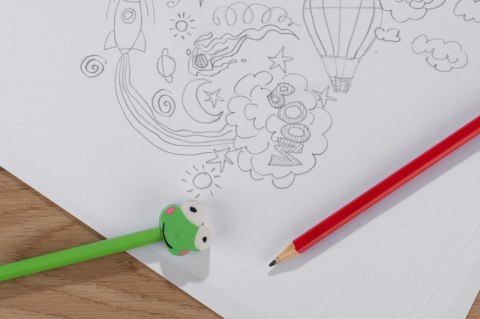 OŁÓWEK z gumką FUNNI MIX - Żabka