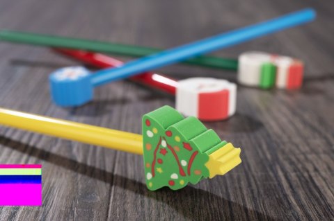 OŁÓWEK z gumką CHRISTMAS - Choinka